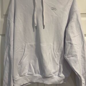 ALO Yoga White Sweatshirt Hoodie